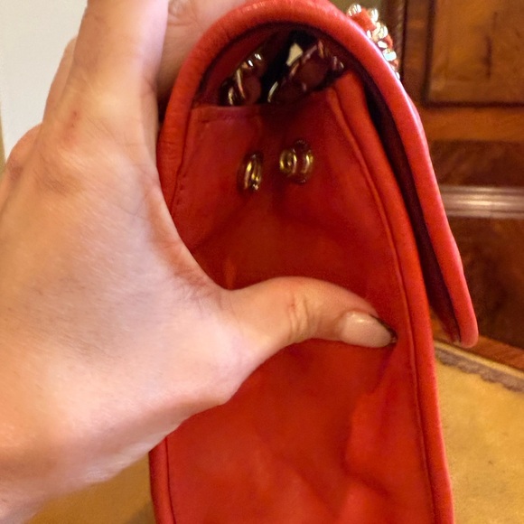 Rebecca Minkoff Red Leather Quilted Affair Bag Large - Picture 11 of 12